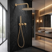 Ensemble de douche chaude et froide dissimulé d'hôtel de vente chaude toilette de pluie intégrée douche à domicile robinet de douche de salle de bain dissimulé