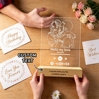 Plaque en acrylique personnalisée avec logo, vente en gros, vierge, pour affichage sur bureau, cadeau, impression UV, souvenir vierge