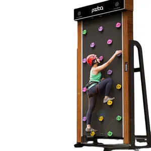 2023 diseño innovador al por mayor máquina de escalada en roca eléctrica automática Pared de Boulder juegos de pared de escalada portátiles para niños