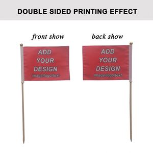 Bandera de Jardín Colgante Personalizada Ecológica de Poliéster con Impresión a Doble Cara, Señales de Jardín con Estaca y Bolsa - Product Image 5
