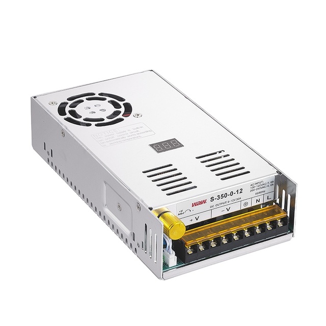 Digital Display Adjustable Power Supply 0-12V 20A Adjustable Voltage Regulator DC 500W Switching Power Supply 500W-12V