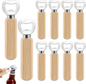 Abridor de Botellas de Madera para Cerveza, <span class=keywords><strong>Sidra</strong></span> y Vino con Mango de Madera Resistente, Juego de Regalo Grabado para Bodas, Fiestas, Hogar, Cocina, Bar, Bartending - Product Image 3