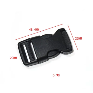 Hebillas de Liberación lateral rápida al por mayor, hebilla de cincha de plástico ajustable doble, accesorios de bolsa de tamaño personalizado, hebilla de cincha para bolsos - Product Image 3