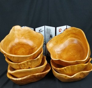 Cuencos de Madera Rústica Natural Hechos a Mano Personalizados al por Mayor para Velas de Cera de Arena, MOQ 2 Piezas - Product Image 3