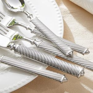 Ensemble d'ustensiles de cuisine en acier inoxydable forgé avec des poignées texturées, <span class=keywords><strong>vaisselle</strong></span> chinoise bon marché, vente chaude Geling - Product Image 4