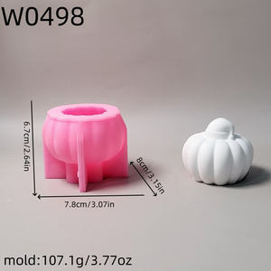 Moldes de fundición de resina hechos a mano para adornos decorativos DIY estilo Ins moldes de sombrero de calabaza de silicona W0498 - Product Image 5