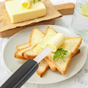 2 Pcs Stainless Steel Butter Knife MultiFunction Ceramics Handle Butter  Knife With Serrated Edge For Spreader Butter Cheese Jam