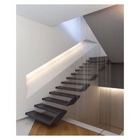Bandes d'escalier flottantes Ace Kits d'escaliers modulaires Avantages uniques des escaliers flottants en bois