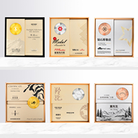 Medalla de bronce hecha a medida de alto grado, Trofeo creativo, tarjeta de autorización de premio de Metal, certificado, placa hecha a medida