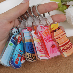 Personalized Acrylic <strong>Printed</strong> Girls Holiday <strong>Keychain</strong> Custom Cute Keychains for Girls - Product Image 3