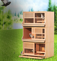 Cage modulaire commerciale pour pigeons toutes saisons Maison de luxe en bois pour oiseaux pour l'élevage de pigeons Accessoire de maison pour animaux de compagnie de qualité supérieure