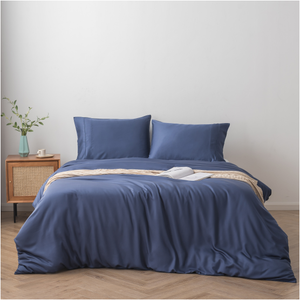 Tre bedsheet sang trọng bộ đồ giường thiết lập vết được trang bị tấm Duvet cover Set nhà dệt tre hữu cơ tấm Nữ Hoàng Kích thước tấm - Product Image 1