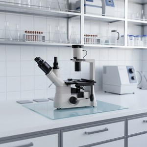 China <strong>Inverted</strong> Biological <strong>Microscope</strong> Factory Price <strong>Microscope</strong> for Laboratory and Hospital - Product Image 2
