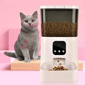 Atacado oem private label automático pet alimentador gato inteligente pet food dispensador controle remoto pet alimentador