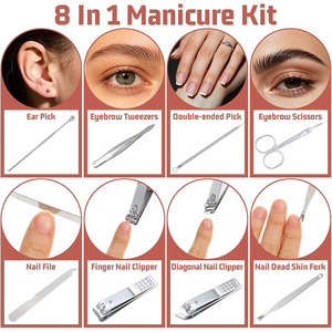 High Quality Personal Care Manicure <b>Pedicure</b> Beauty Instrument Set Professional Nail Clipper Nail Clipper Kit <b>Tool</b> for Beauty - Product Image 5