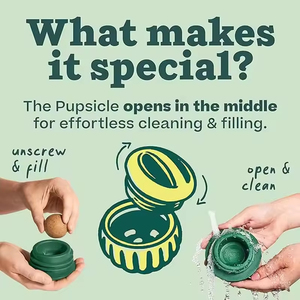 Unique <b>Ball</b>-Shaped Silicone Rubber Chew Toy for Small Animals Slow Feeder Teeth Cleaning Function Fillable Cup Indoor Use - Product Image 3