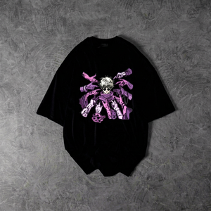 เสื้อยืดแขนสั้นสีเทาสำหรับผู้ชาย คอกลม ทรงปกติ ผ้าคอตตอนเจอร์ซีย์ ปักลายตัวอักษร สไตล์ลำลอง ดีไซน์ด้านหน้า - Product Image 1