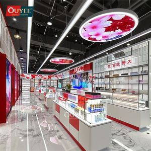 Retail Makeup Interior Fixture Design Cosmetics Store <b>Display</b> Show Case Perfume Shelf <b>Display</b> <b>Wig</b> Shelves Retail Beauty Shelf - Product Image 4