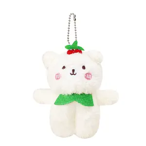 Botu new Christmas promotion gifts cherry bear peluche dolls cute cartoon bag ciondolo mini peluche portachiavi giocattoli per macchine artiglio