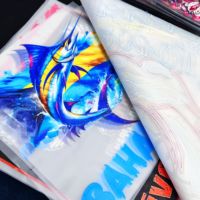 Etichette Termoadesive Personalizzate con Logo in Plastisol DTF Lavabili e Impermeabili in Materiale PET per Stampa Transfer su Magliette