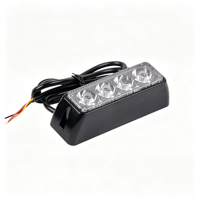 Feux de signalisation d'urgence à LED 4W, 8 modes stroboscopiques, montage latéral, boîtier en alliage d'aluminium, multicolores, clignotants, pour tout-terrain