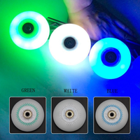 Roue à Flash en aluminium PU Freestyle, 72mm 76mm 80mm, pour lumière LED