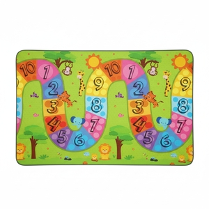 Alfombrilla de juego para bebé XPE de un solo lado, 120x140x0,8 cm, enrollable, impermeable, espuma no tóxica, alfombrillas de juego de carretera con números coloridos, categoría de producto - Product Image 1
