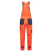 Pantalon de sécurité à bretelles matelassées haute visibilité, imperméable et coupe-vent avec bretelles réglables, bande réfléchissante, résistant au feu FR