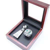 Boîte de présentation pour bague de champion des Philadelphia Eagles 2025, en alliage classique plaqué or, pour trophées de championnat, événements sportifs et universitaires