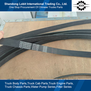 Sinotruk Howo A7 Truck D12 Motor Reserveonderdelen Multi Wig Riemen Dynamo Riem Automatische Spanner Riem 6pk1423 Vg1246060091 - Product Image 2