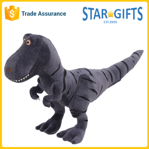 Peluche Rétro Dinosaure <span class=keywords><strong>T</strong></span>-<span class=keywords><strong>Rex</strong></span> Souriant à Rayures – <span class=keywords><strong>Jouet</strong></span> en Peluche pour Cadeau Nostalgique et Jeu - Product Image 6