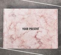 XCGS New Oyster White Caja de cartón para enviar por correo para maquillaje de pestañas Sombra de ojos y pinceles de maquillaje