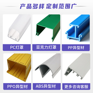 Profils en PVC, plastique extrudé, taille personnalisable pour la construction et l'équipement électronique - Product Image 2