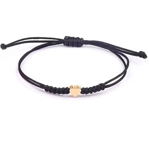 Lc202509110 Bán Buôn Tùy Chỉnh Handmade May Mắn Tình Bạn Macrame Sợi Dây Thừng Dệt Bện Sợi Dây Của Phụ Nữ Trái Tim Vòng Đeo Tay - Product Image 2