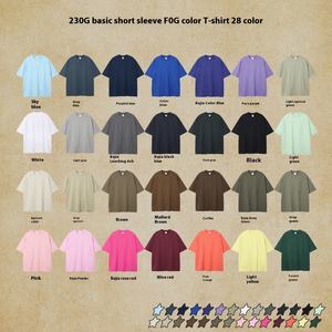 2025 estate nuovo marchio di tendenza 230g doppio filato 100% cotone puro colore grande maglia di <span class=keywords><strong>abbigliamento</strong></span> <span class=keywords><strong>uomo</strong></span> t-shirt - Product Image 4