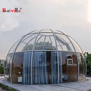 Carpas de fiesta transparentes de vidrio de aluminio de diseño moderno de alta calidad para eventos al aire libre Glamping Sunroom en casa o Resort - Product Image 5
