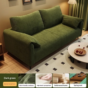 <span class=keywords><strong>Sofa</strong></span> Seksional Dua Dudukan Modern dengan Penutup Kayu Solid Berumbai Desain Ramah Lingkungan - Ruang Tamu, Kamar Tidur, atau Area Tamu - Product Image 5