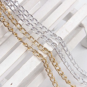 Aluminum Chain Twist Chain <b>Small</b> Size Oxidation Treatment Fashion Accessories For <b>Backpack</b> Belts And Jewelry - Product Image 1