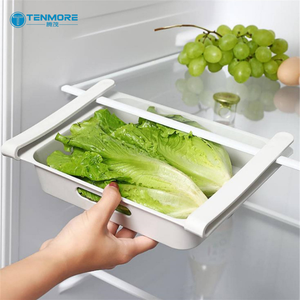 Organisateur de tiroir de réfrigérateur multifonctionnel, boîte de rangement coulissante pour étagère de réfrigérateur, conteneur de réfrigérateur pour l'organisation de la cuisine - Product Image 1