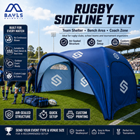 Tente gonflable personnalisée pour la touche de rugby, abri d'équipe étanche à l'air pour l'aire de banc des tournois, la zone des entraîneurs et la promotion des sponsors