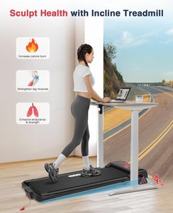 Caminadora Plegable 2 en 1 para Debajo del Escritorio, Mini Caminadora Portátil con 3 Niveles <span class=keywords><strong>de</strong></span> Inclinación, <span class=keywords><strong>Máquina</strong></span> <span class=keywords><strong>de</strong></span> Correr <span class=keywords><strong>Eléctrica</strong></span> Compacta para el Hogar - Product Image 5