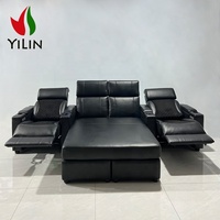 Yilin – Chaise de lit inclinable pour Home cinéma, accoudoir de luxe, siège de cinéma électrique, Chaise de salon en cuir avec fauteuil inclinable