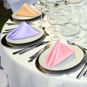 Hot Sale Custom Colors <b>Table</b> Napkin Dinner <b>Table</b> Linens Wedding Polyester Napkin for Restaurant - Product Image 6
