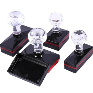 แสตมป์แฟลชรูปทรงสี่เหลี่ยมผืนผ้า วัสดุ PVC ด้ามจับคริสตัล พร้อมแผ่นไวแสงขนาด 4 มม. สำหรับทำโลโก้ตามสั่ง ขายส่ง ราคาพิเศษ - Product Image 3