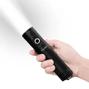 Portable High Lumen Flashlight 1100lm Super Bright 5 modes rechargeable EDC Flashlight with pocket clip for outdoor activities
