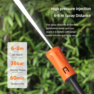 Modello privato di Design motore Brushless 21V agli ioni di litio alimentato a batteria ad alta pressione idropulitrice portatile pulitore d'acqua - Product Image 5