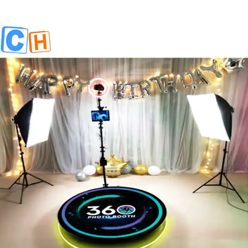 CH 360 Graus Photo Booth Foto 360 Spinner Plataforma Festa Para Festas De Casamento