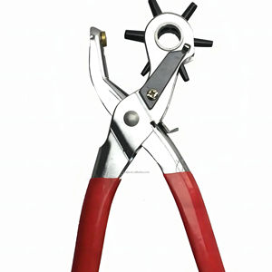 完全ハンドツール2.5mm 3mm 3.5mm 4mm 4.5mm 5mm穴サイズスチール穴パンチセット馬製品100個の金属アイレット付き - Product Image 1