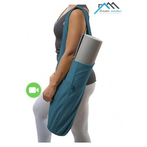 Ensemble sac de yoga et chaussettes antidérapantes, grand sac de yoga, kit de yoga, sac de transport pour tapis de yoga avec poches et bandoulière réglable - Product Image 2