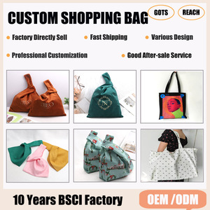 Tùy Chỉnh Natuyral Bông Dây Kéo Túi Cho Mua Sắm Khuyến Mãi Logo In Giày Pouch Du Lịch Mỹ Phẩm Bông Xử Lý Mua Sắm Túi - Product Image 3